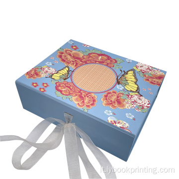 Baschette di gioielleria Mooncake Gold Pink Stand di lusso